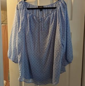 Blouse , 2x, light blue